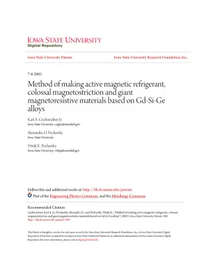 Method for Producing Active Magnetic Refrigerants and Related Materials from Gd-Si-Ge Alloys