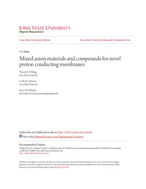 Mixed Anion Chalcogenides for Proton Conducting Membranes