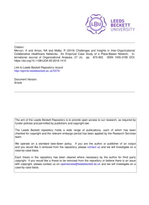 Challenges and Insights in Collaborative Healthcare Networks: An Empirical Case Study