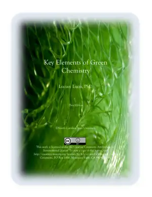 Key Elements of Green Chemistry: Principles and Applications