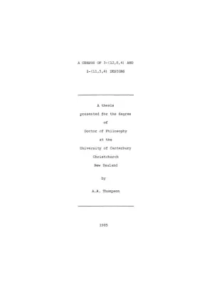 Development of Non-Isomorphic 3-(12,6,4) and 2-(11,5,4) Designs