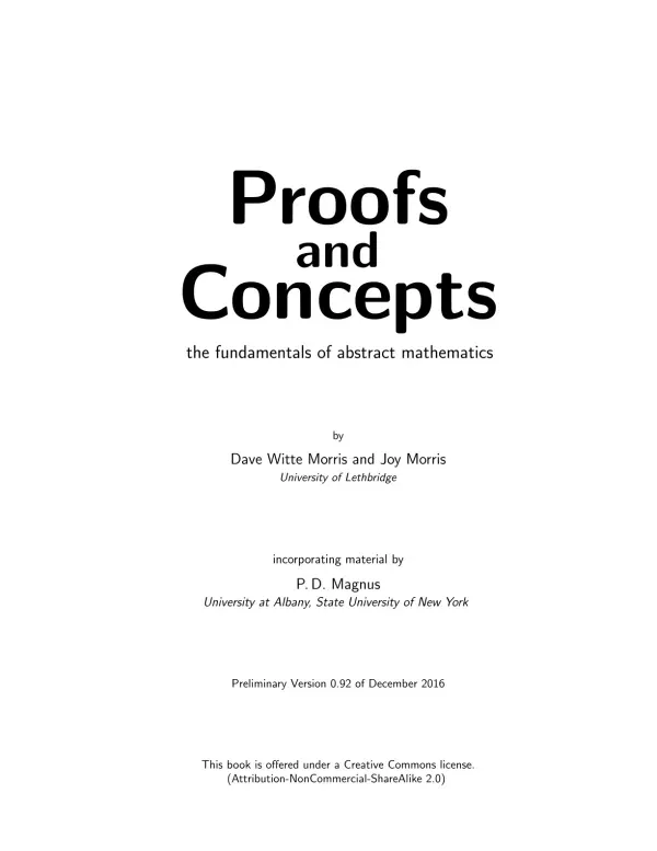 Foundations of Logic and Proofs in Abstract Mathematics