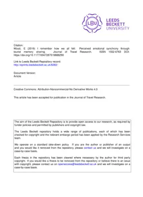 Exploring Emotional Synchrony in Tourism Memory Sharing