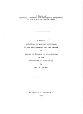 A Comprehensive Study on the Properties and Role of Casing Layers in Mushroom Cultivation