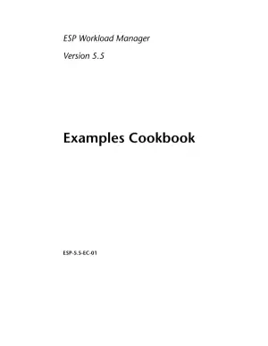 ESP Workload Manager Examples Cookbook