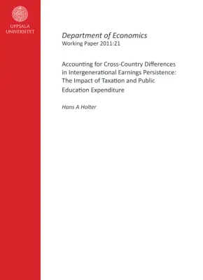 The Impact of Taxation and Public Education on Intergenerational Earnings Persistence