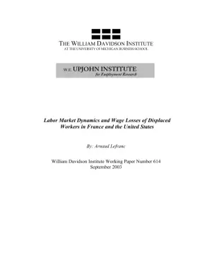 Comparative Analysis of Wage Losses Among Displaced Workers in France and the United States