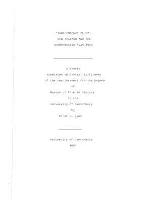 NZ & Commonwealth: 1945-1950