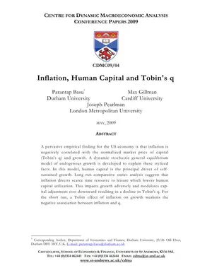 Inflation, Human Capital & Tobin's q