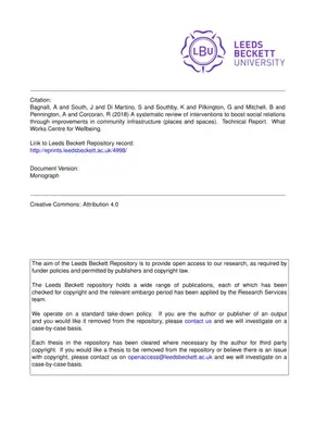 Boosting Social Relations: Community Infrastructure Review