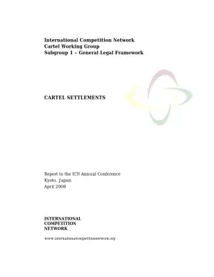 Cartel Settlements: A Global Overview