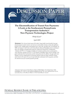 Electronic Transit Fare Payment