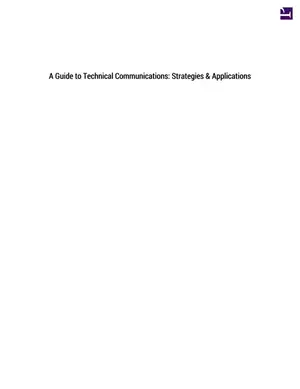 Technical Communication Strategies